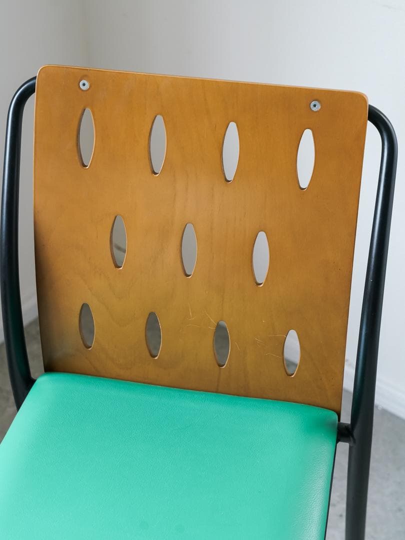 廃盤 \"CRES\" vintage チェア 2脚 レトロ ポストモダン