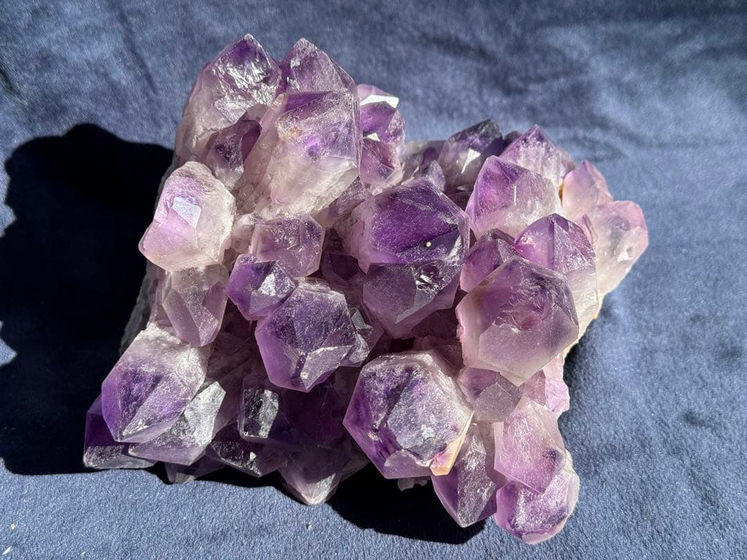 ザンビア産　希少　アメジスト　フラワー　クラスター　開運水晶
