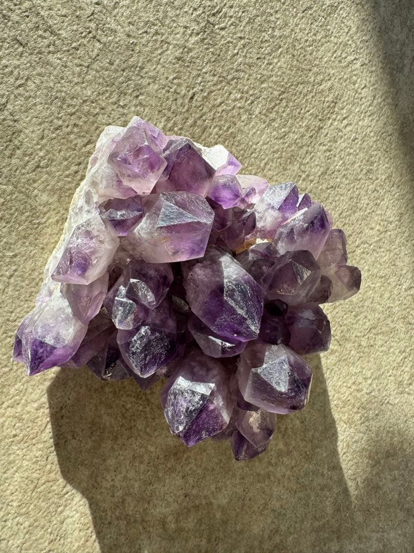 ザンビア産　希少　アメジスト　フラワー　クラスター　開運水晶