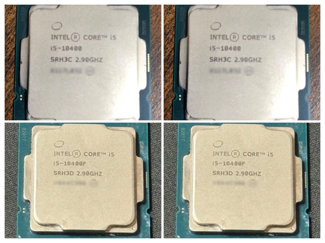 intel Core i5-10400、i5-10400F【CPU計4点セット】