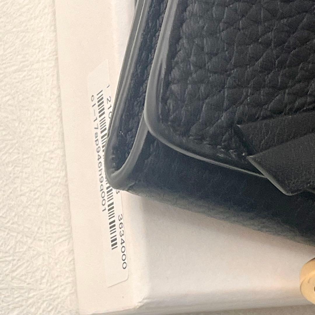 【美品】Chloé アルファベット ミニ財布 ブラック 箱付　0128-③