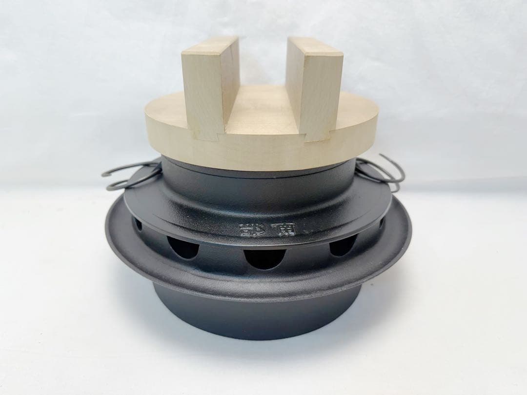 未使用 南部鉄器 炊飯釜 炊飯鍋 鉄羽釜 釜めし 木蓋の ご飯釜3合 炊き 元箱