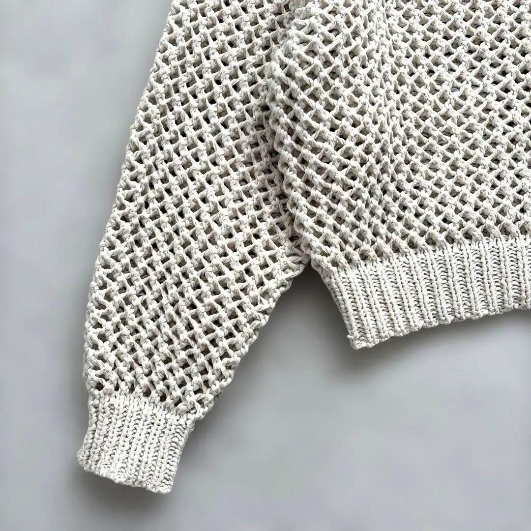 北欧暮らしの道具店 LIYOCA リヨカ メッシュ編みニット グレージュ