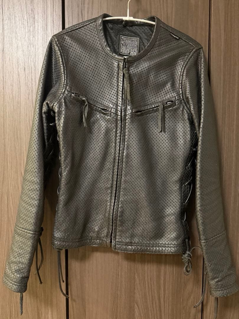 KADOYA カドヤ　パンチングレザー ライダースジャケット