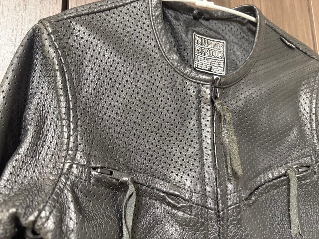 KADOYA カドヤ　パンチングレザー ライダースジャケット