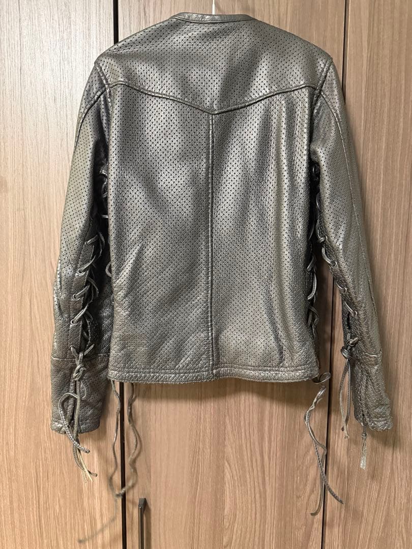 KADOYA カドヤ　パンチングレザー ライダースジャケット