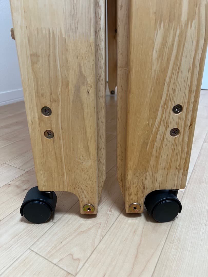 折りたたみ　すのこ　ベッド　中居木工　シングル　ハイタイプ