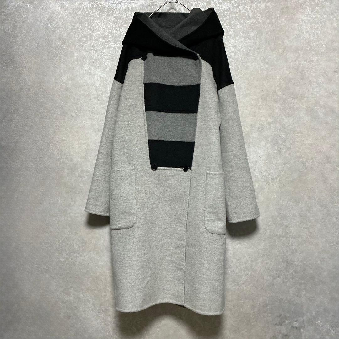 マックスマーラ最高級ライン◆美品◆プレシャス掲載フーデッドダブルフェイスコート