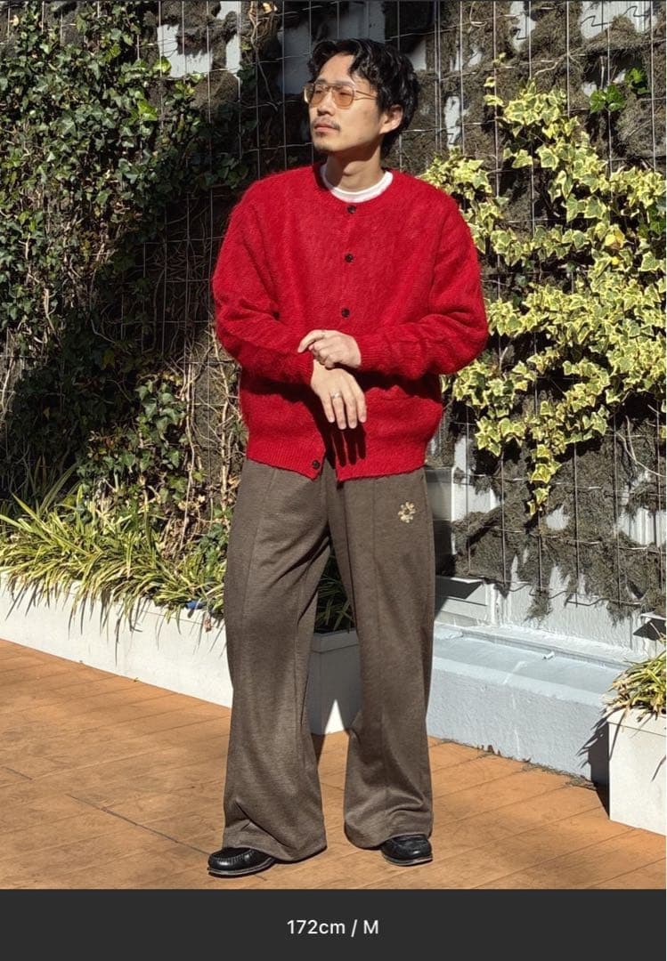 ADAM ET ROPÉ 赤 カーディガン Mサイズ