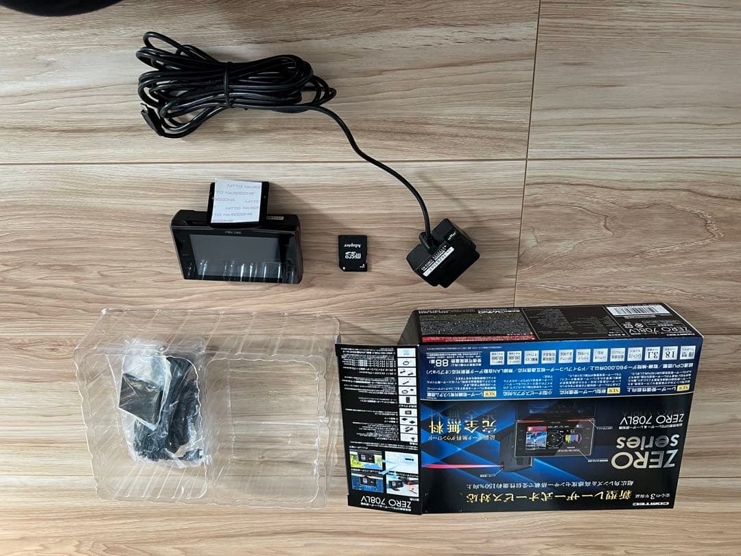 ZERO 708LV コムテック　レーダー探知機　美品　OBD2-r3セット