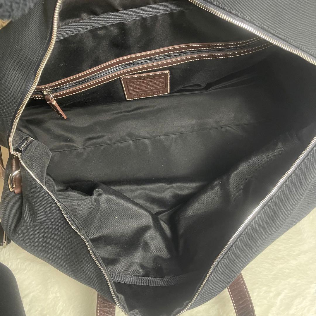 【美品】COACH コーチ 2way ボストンバッグ 大容量 旅行 ブラック
