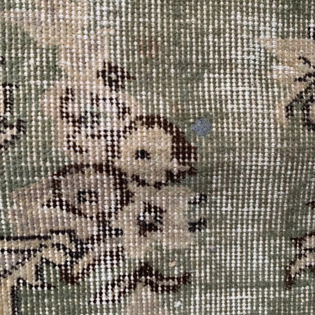 超大判　264. 153 トルコヴィンテージラグ　スモーキーグリーン　メダリオン