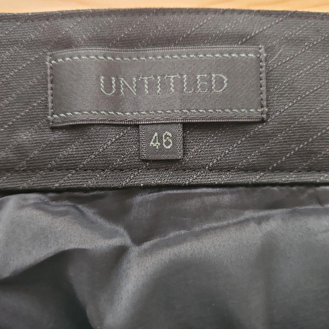 ２枚おまとめUNTITLED パンツスーツ ジャケット48 パンツ46