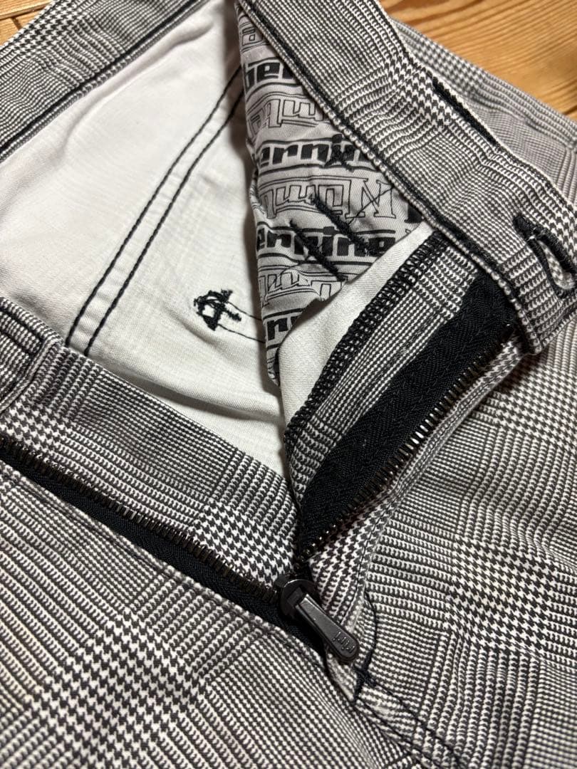 number (n)ine ナンバーナイン チェック パンツ スリム デニム 2