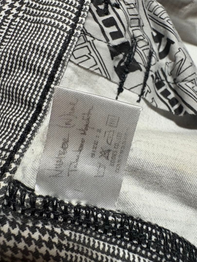 number (n)ine ナンバーナイン チェック パンツ スリム デニム 2