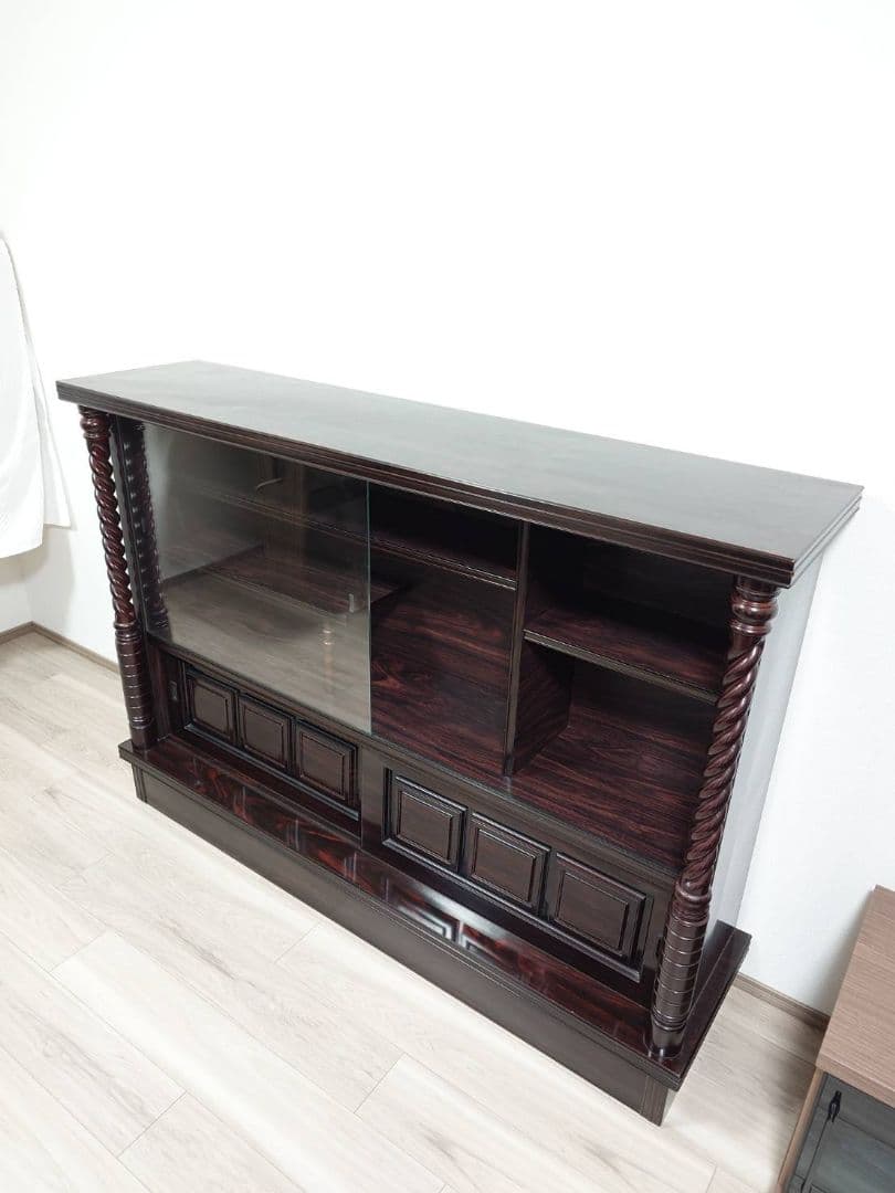 最終Sale‼️古美術家具　飾り棚　幅1520×奥行370×高さ1100mm