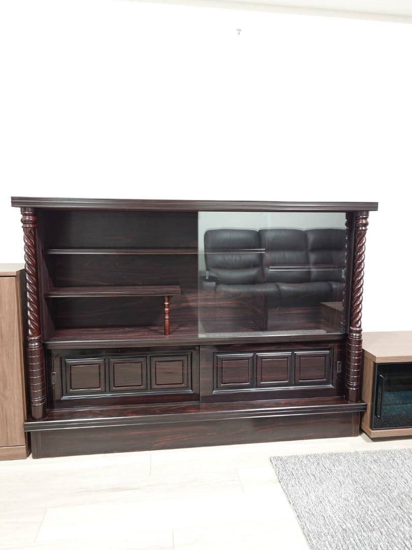 最終Sale‼️古美術家具　飾り棚　幅1520×奥行370×高さ1100mm