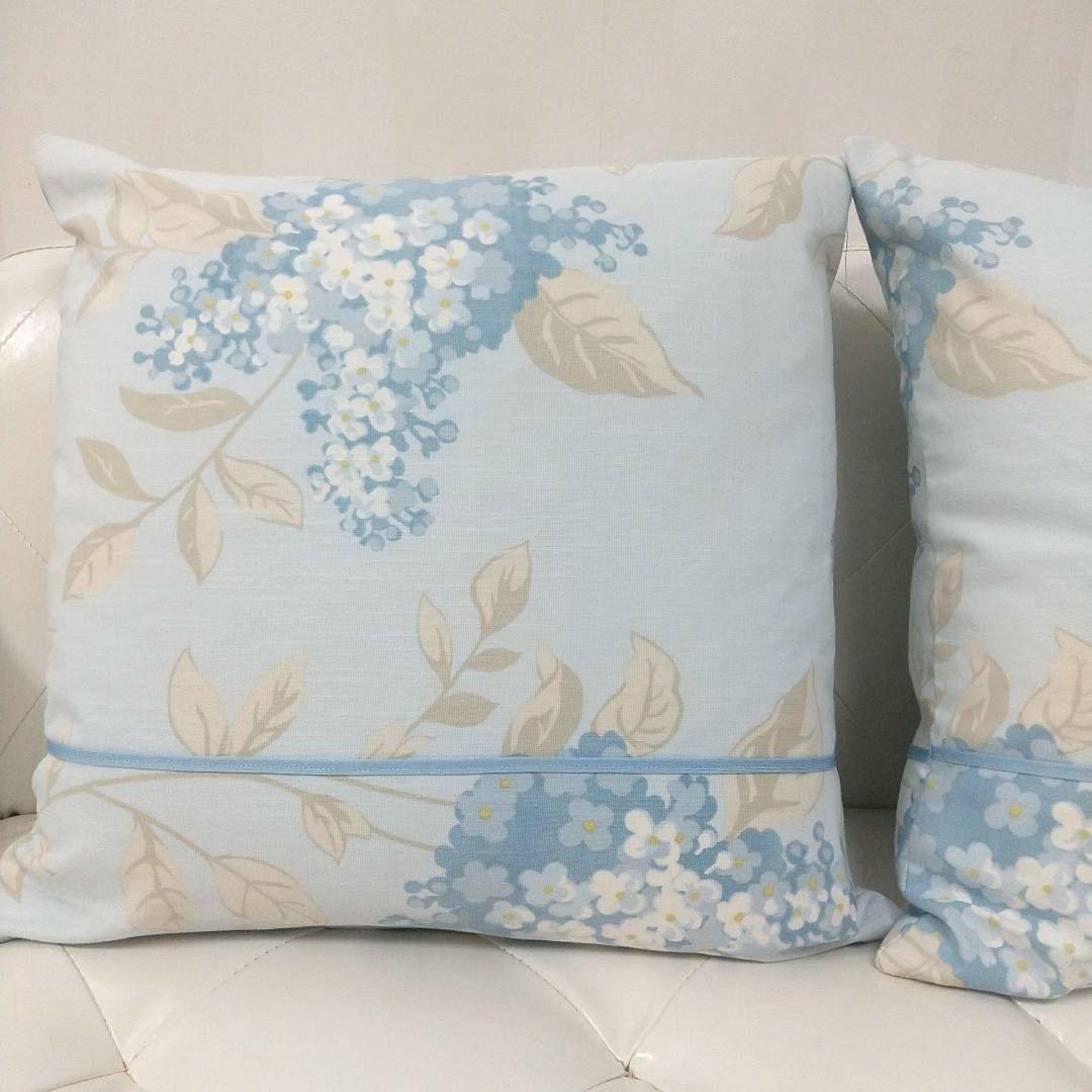 専用B様 ローラアシュレイ ポートランドコバルト ハンドメイドクッションカバー