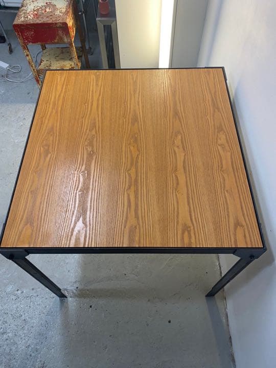 ダイニングテーブル インダストリアル 2人〜4人用 アイアン 木製 作業台