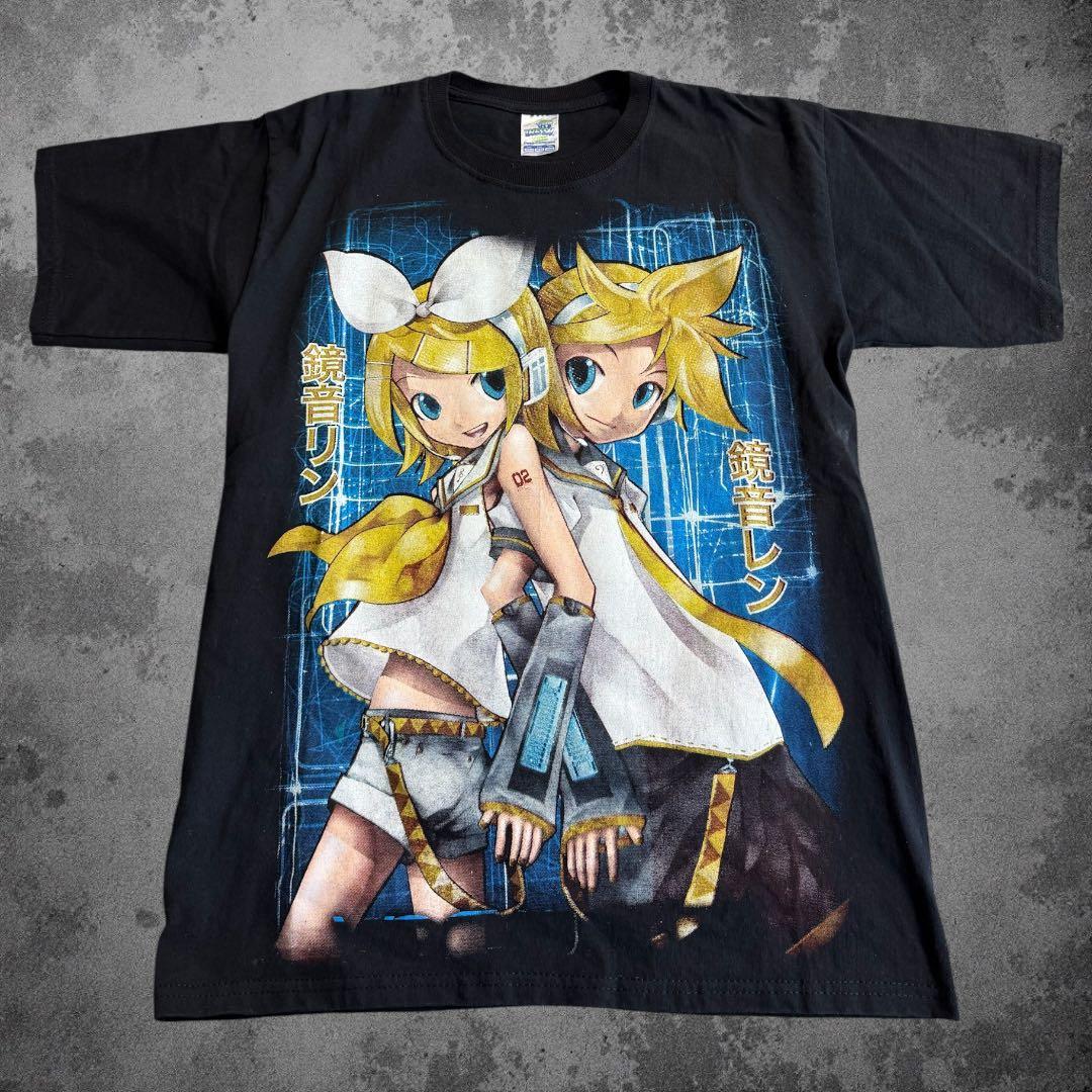 ヴィンテージ　鏡音リン・レン　メキシカンブート　アニメtシャツ