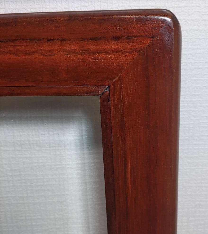 美品　螺鈿細工 ジュエリーケース二段引き出し 唐木 葡萄柄 花梨無垢材