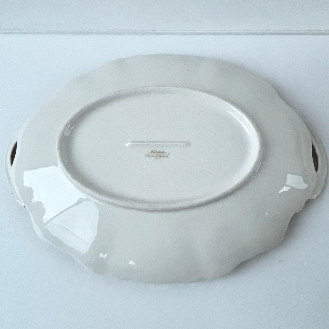 ノリタケ スタジオコレクション 取っ手付　オーバルボール　プレート　高級　盛り皿