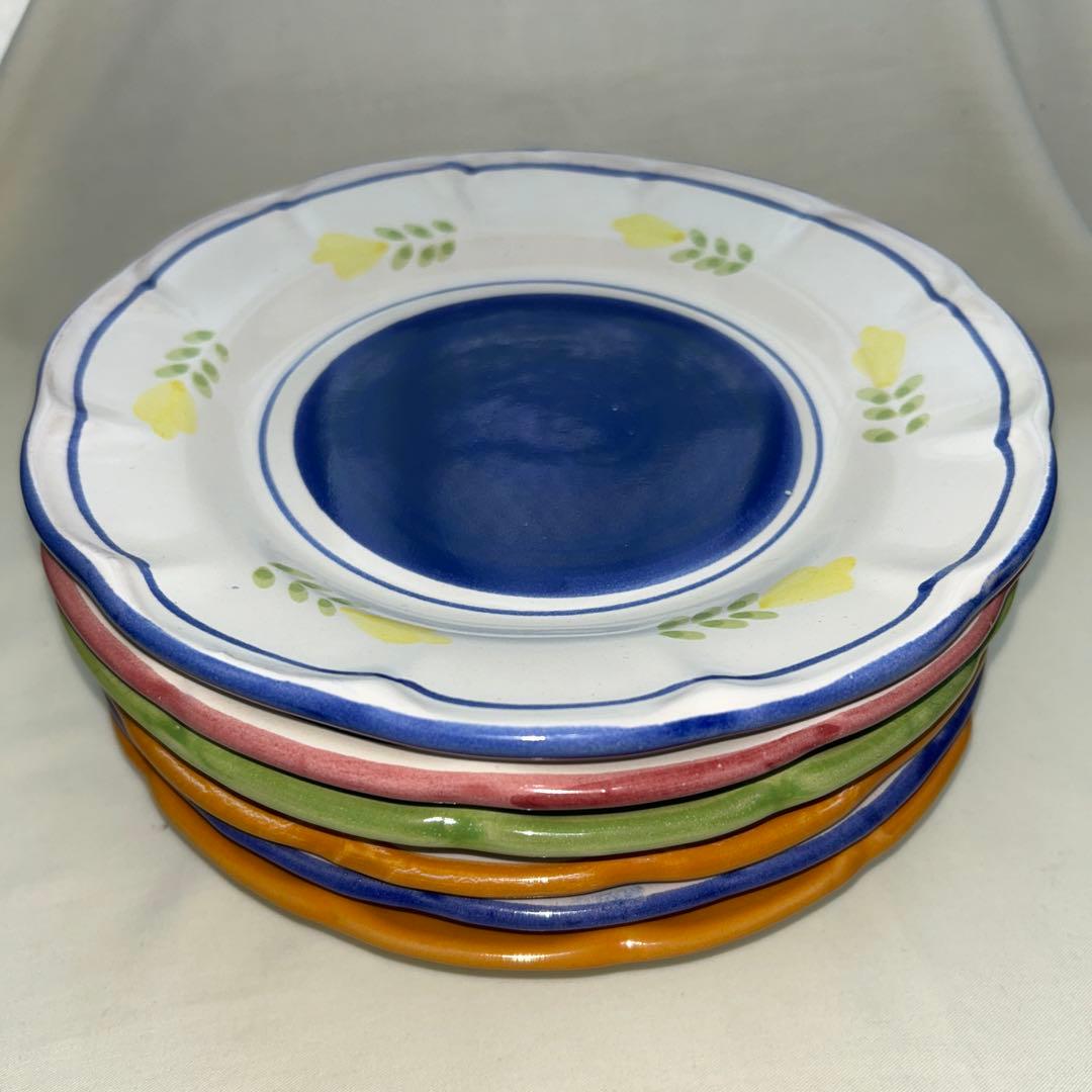 NUOVA VIETRI イタリア製　絵皿　パスタ皿　6枚