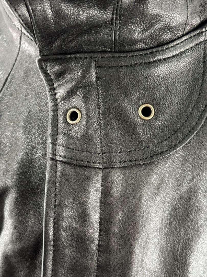 シェアスピリット sharesprit ガスマスク付きレザージャケット 革ジャン