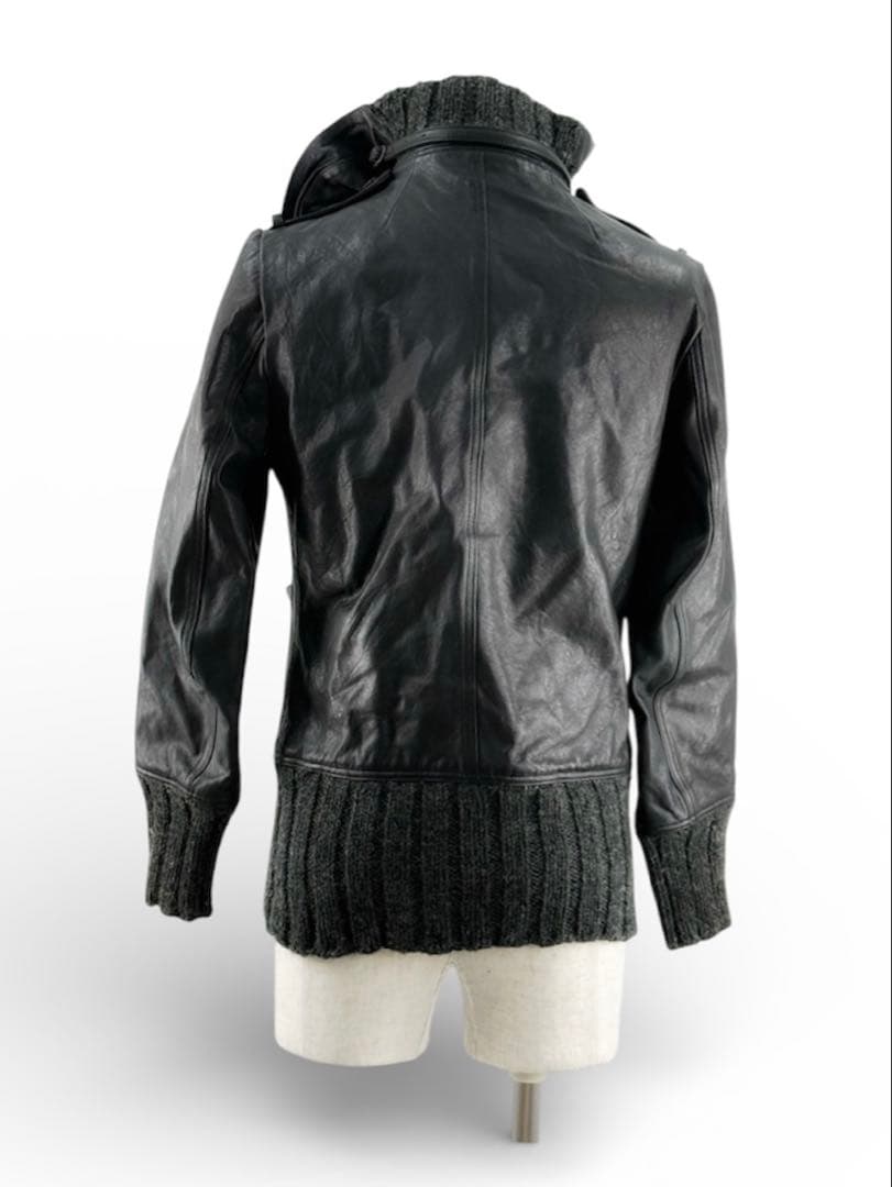 シェアスピリット sharesprit ガスマスク付きレザージャケット 革ジャン