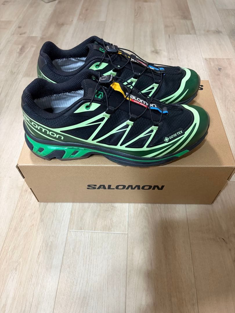 salomon xt6 gtx グリーン　27.5センチ