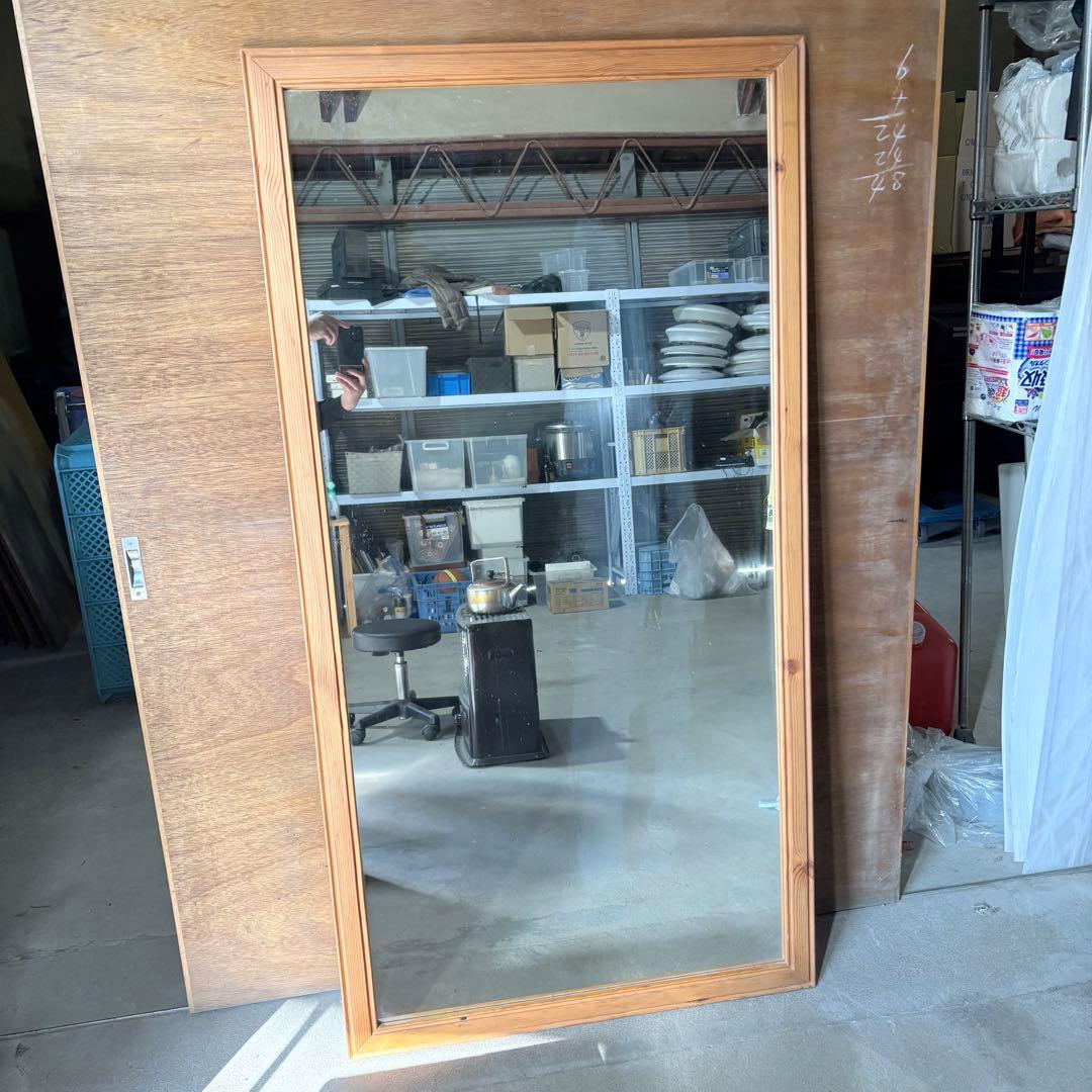 【直接引取OK】【福岡】 大型 姿見 全身鏡 鏡 アンティーク 北欧 壁掛け