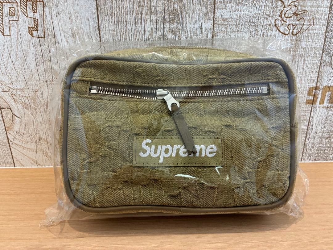 バッグ Supreme fat tip jacquard denim waist bag
