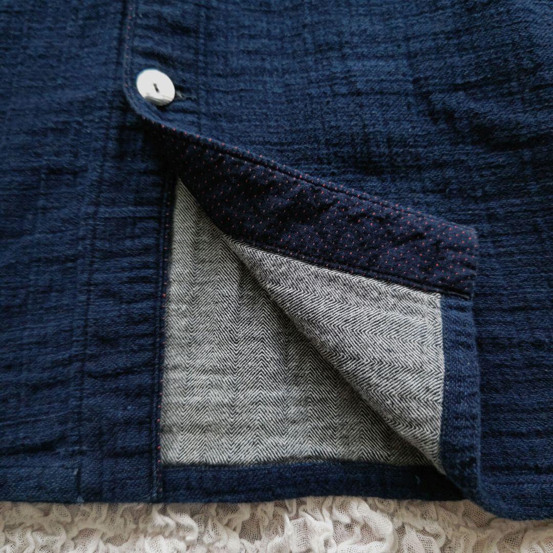 ✨美品✨Blue Trick　日本製　インディゴ　ショップコート　M