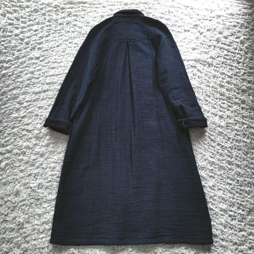 ✨美品✨Blue Trick　日本製　インディゴ　ショップコート　M