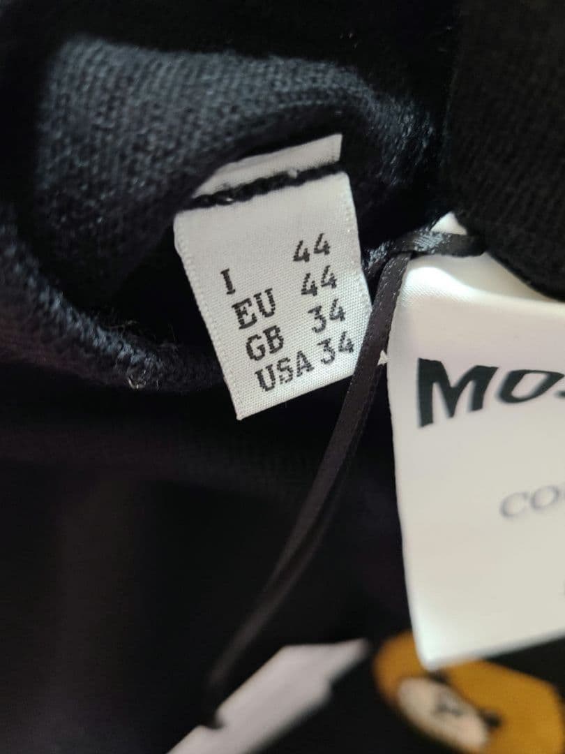 モスキーノ☆ニット☆ベア☆くま☆クマ☆ワンポイント☆黒☆ユニセックス☆正規品