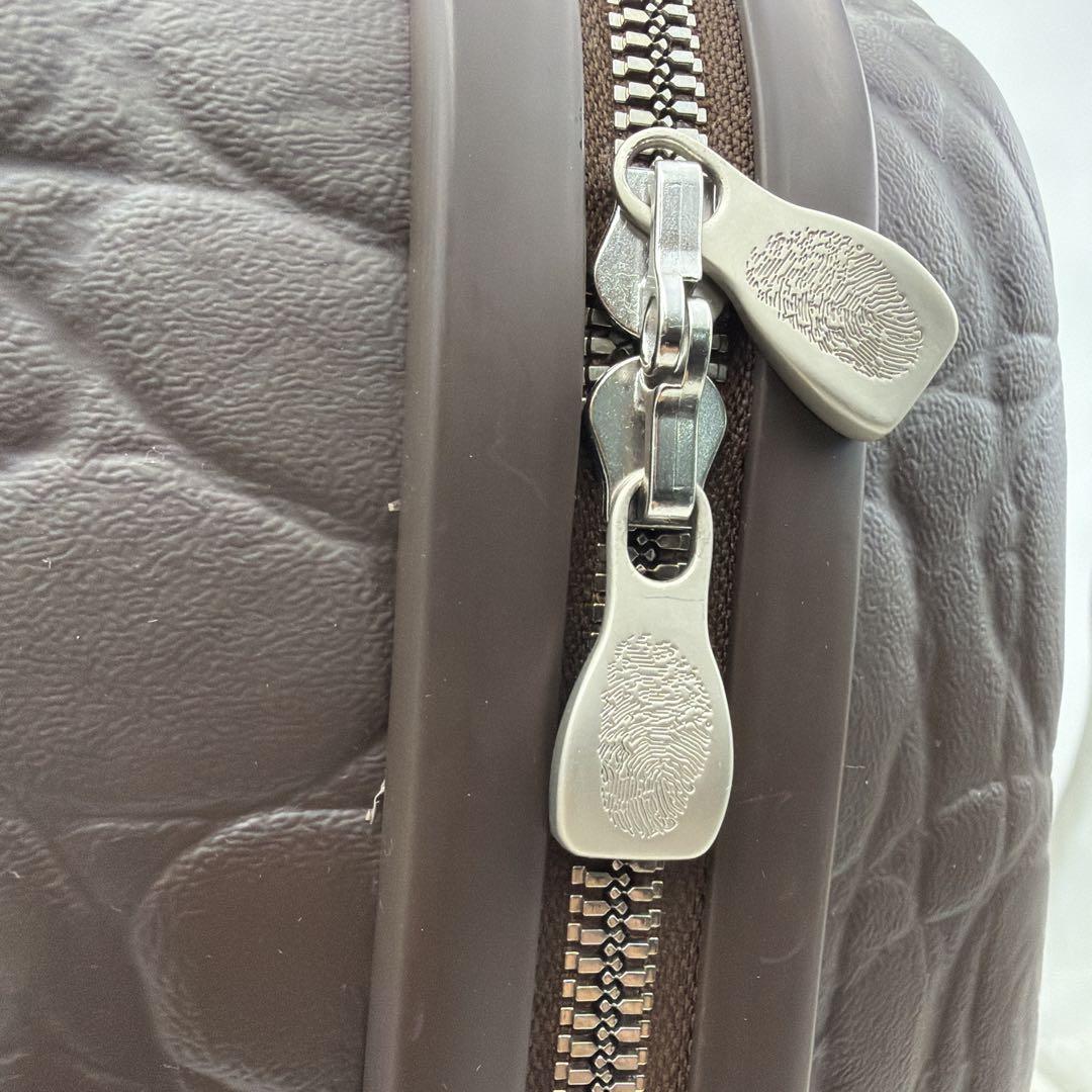 サムソナイト ×アレクサンダーマックイーン クロコデザイン キャリーケース 茶