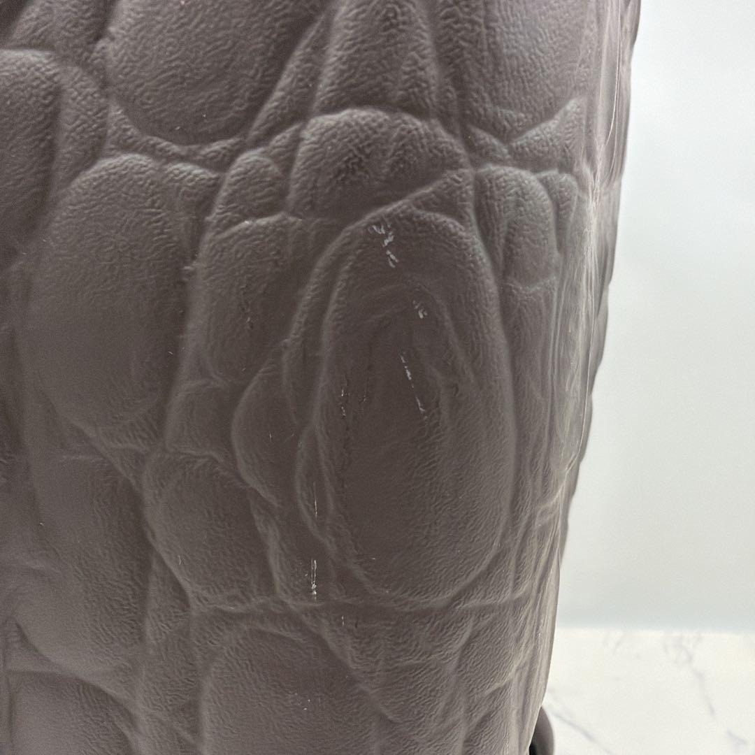 サムソナイト ×アレクサンダーマックイーン クロコデザイン キャリーケース 茶