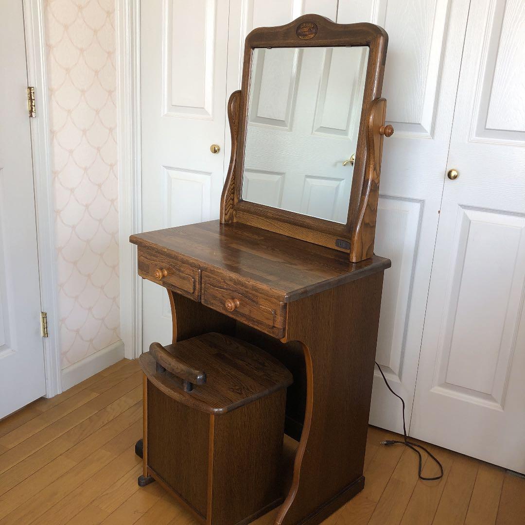 カントリー調ドレッサー&スツール