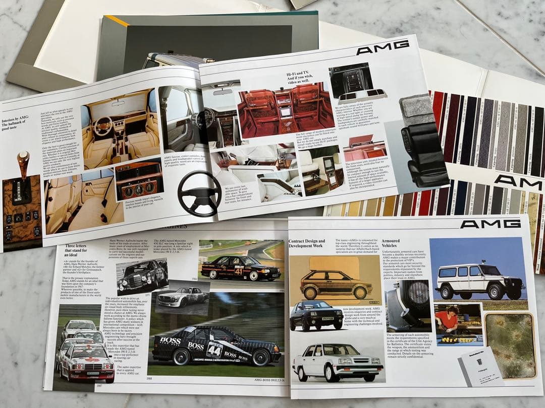 【ヴィンテージ】AMGメルセデス　旧車テクニカル カタログ