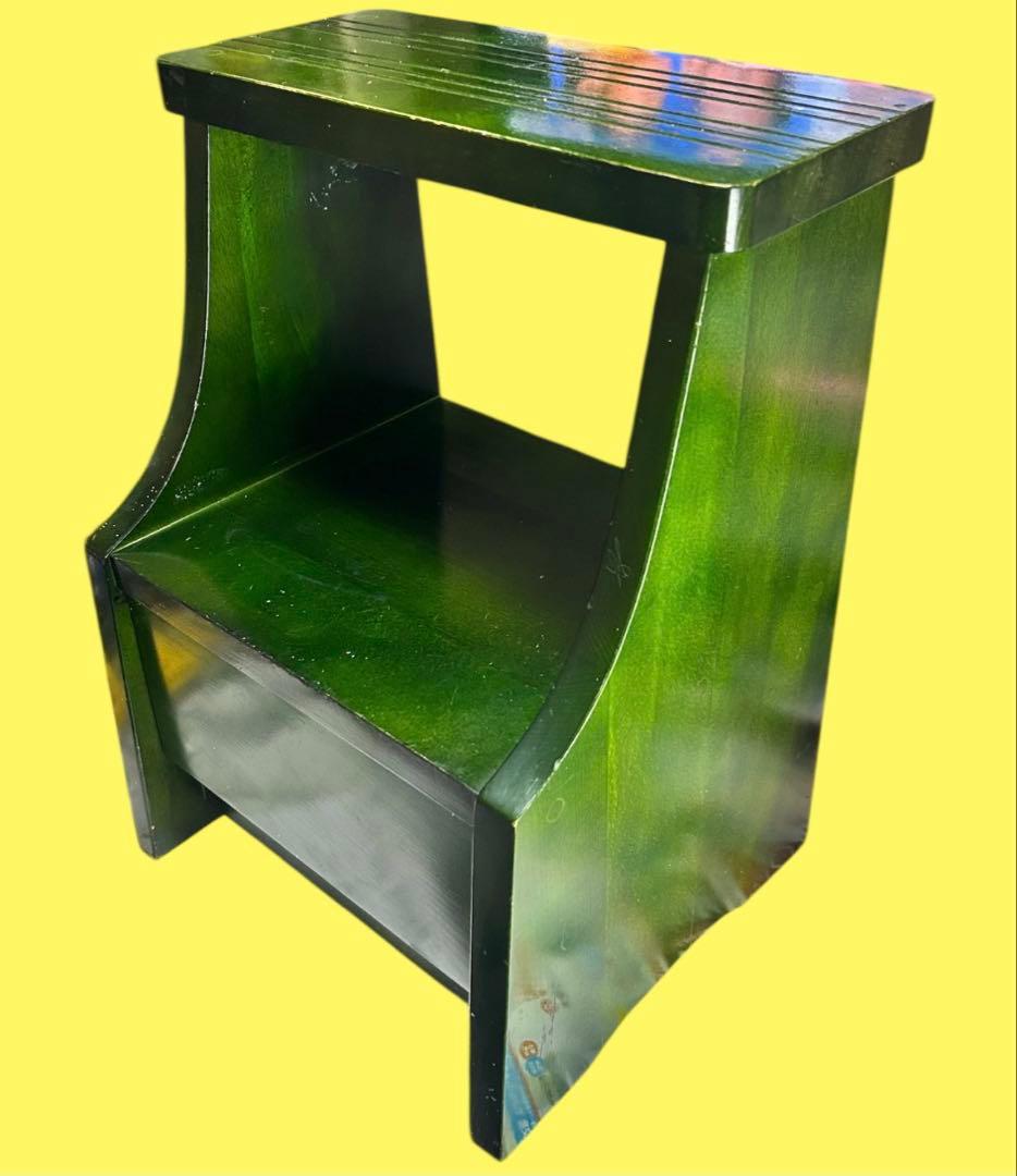 ヴィンテージキツツキマーク 踏み台 飛騨の家具 初代キツツキ 希少 昭和