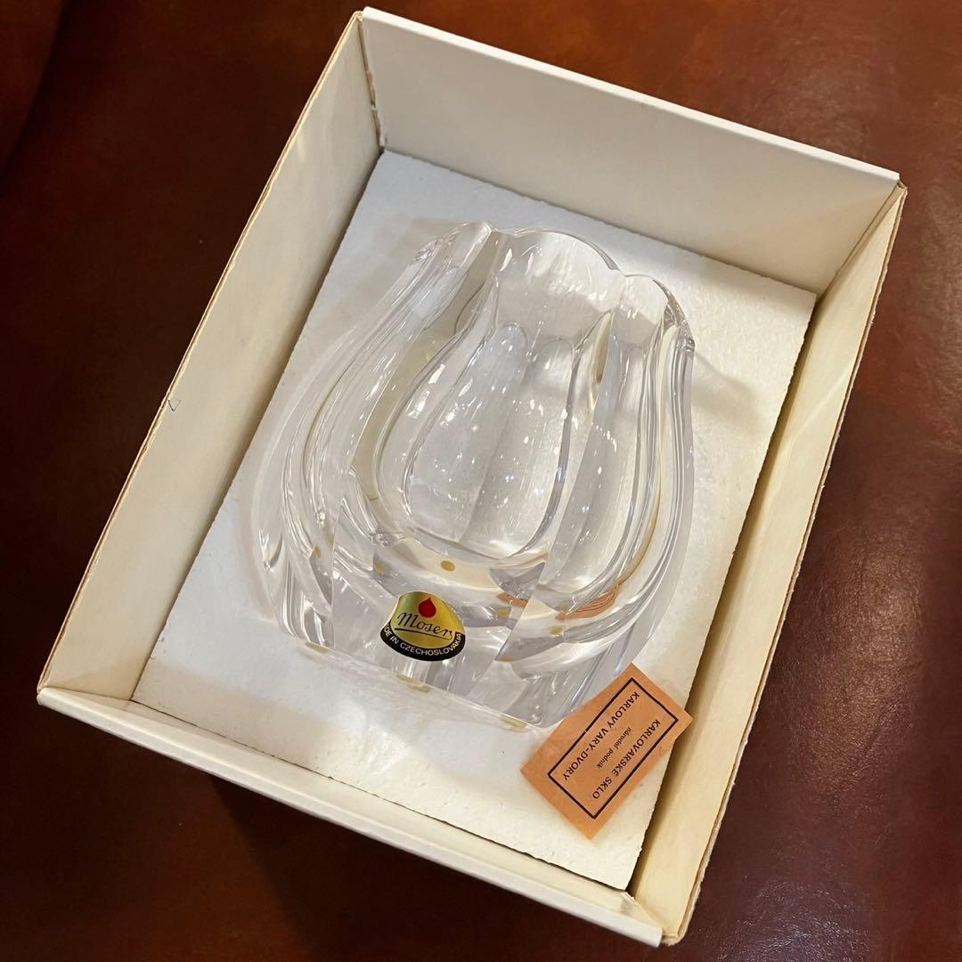 moser フラワーペース 花瓶 チェコスロバキア