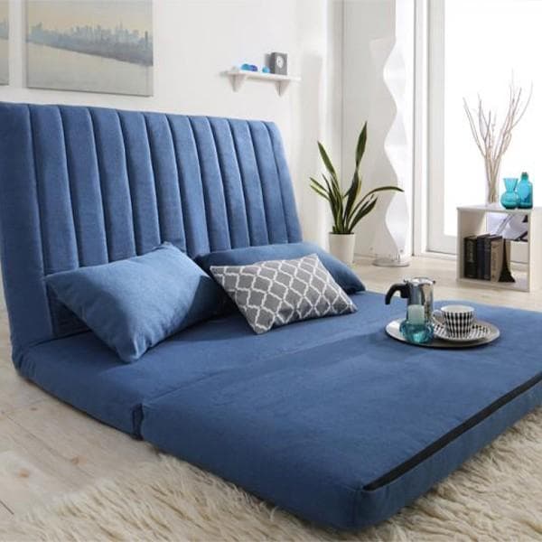 大人気！！3WAYで使えるソファ【ソファ　カウチ　ベッド】【グレー】 4