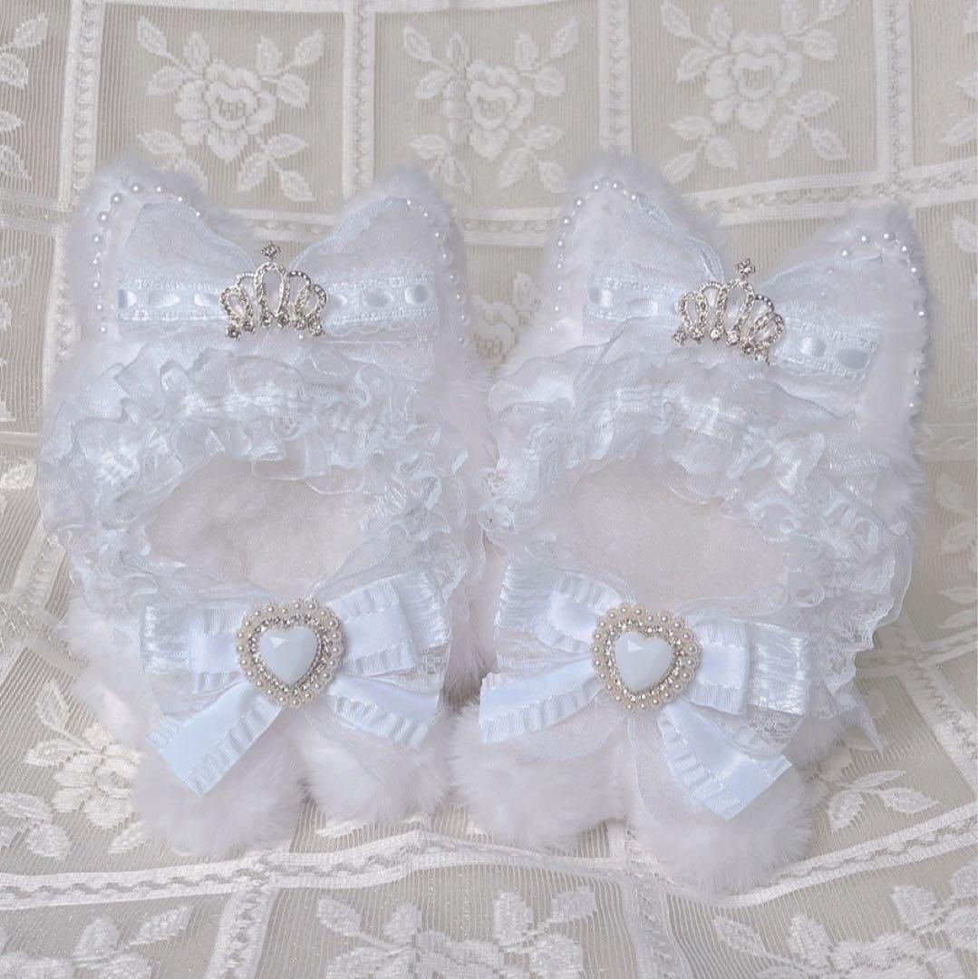 b148 ぬい服 12cm ちびぐるみ 着ぐるみ おすわり 大リボン悪魔猫セット