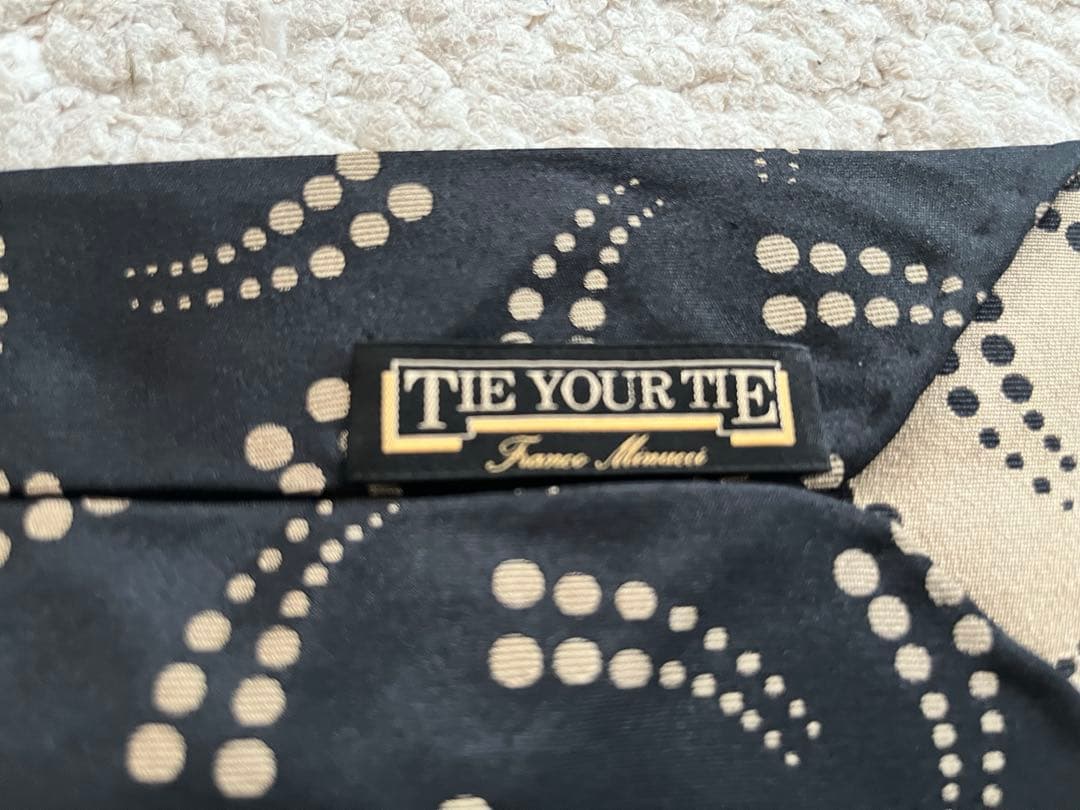 【新品】TIE YOUR TIE タイユアタイ シルクプリント ジオメトリック