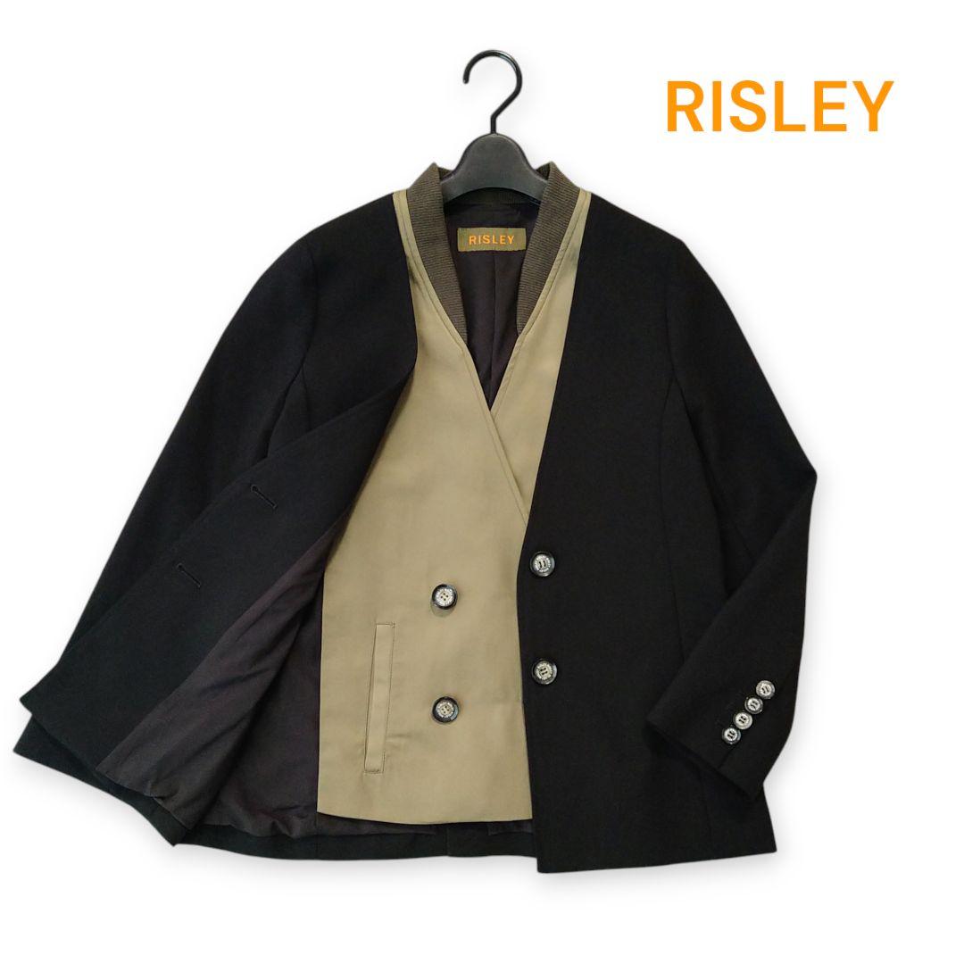 ■美品 RISREY リズレー ミリタリー コンビ ジャケット