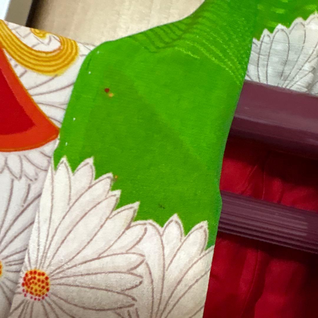 アンティーク　女の子　子供着物　七五三　アンティーク着物七歳女の子着物大正ロマン