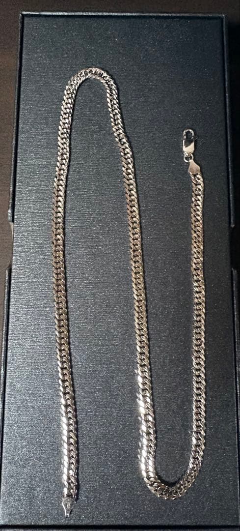 RaHash 925シルバー ネックレス ダブル 50cm