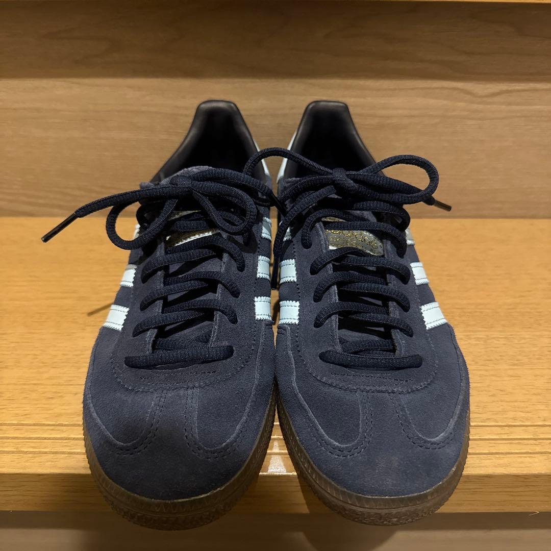 アディダス　スペツィアル　ネイビー　水色　23.5cm