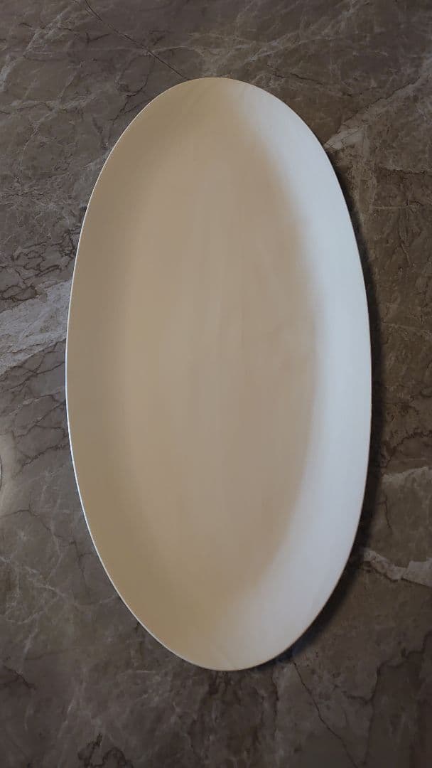 有元葉子 ブリケット ダヴダ ラージ オーバル プレート ミルク