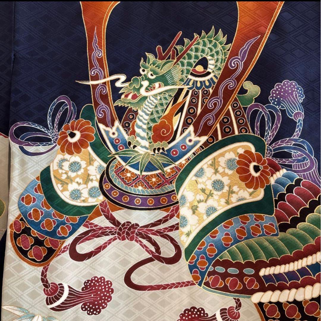 お宮参り　産着　帽子よだれかけセット　男の子